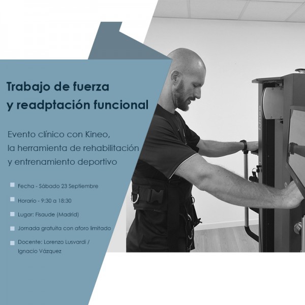 STRENGTH WORK AND FUNCTIONAL READAPTATION: Clinical event with Kineo, the rehabilitation tool - September 23 - 2023